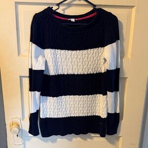 Nautica Navy and Red Sweater